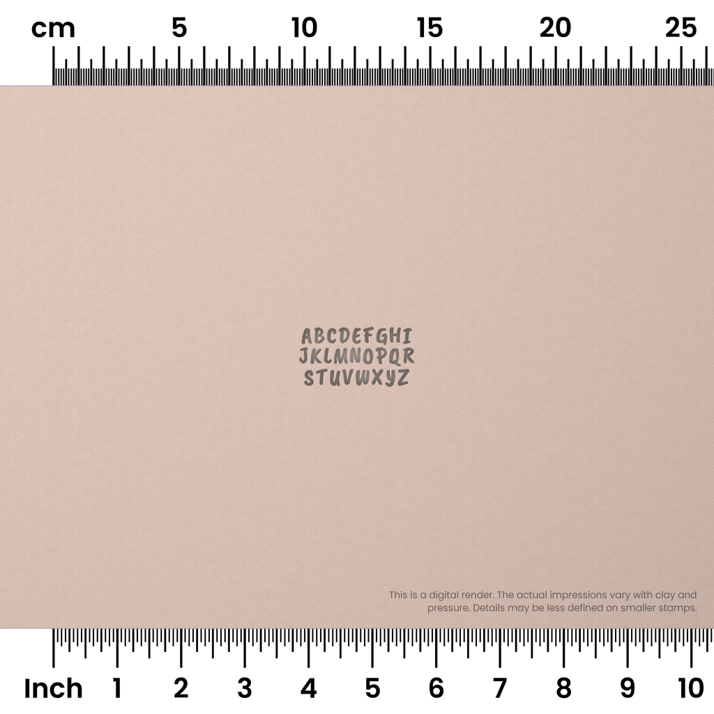 Caveat Brush | All Caps | Alphabet Stamp Sets