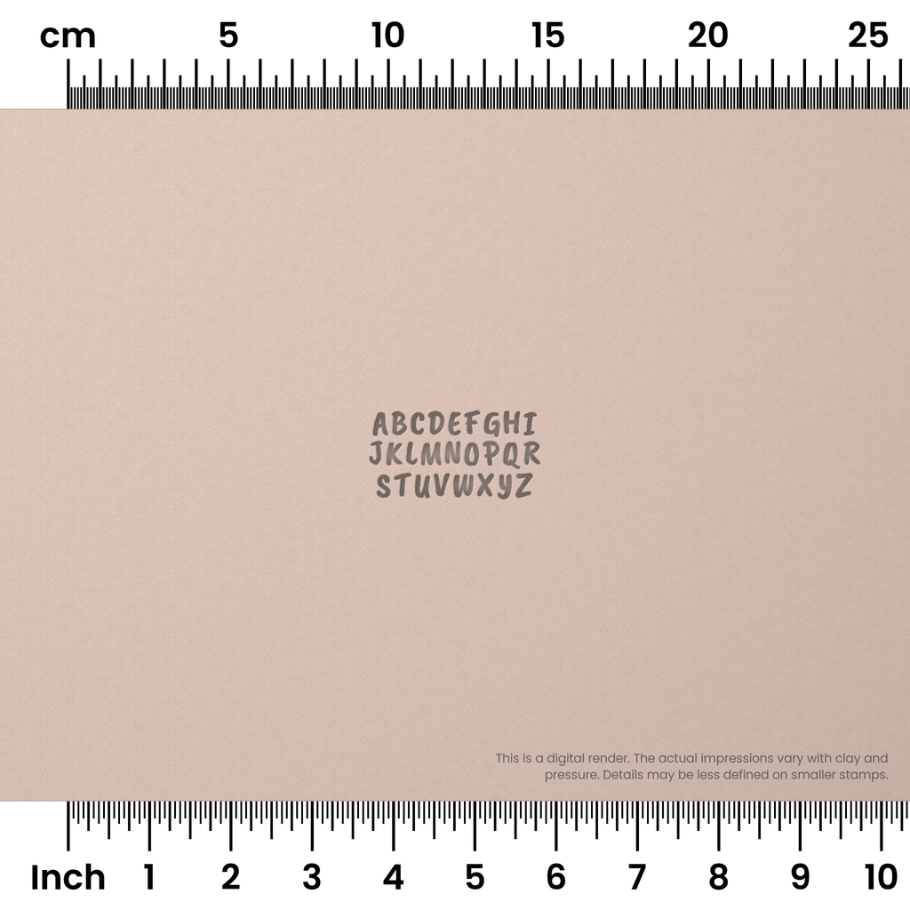 Caveat Brush | All Caps | Alphabet Stamp Sets