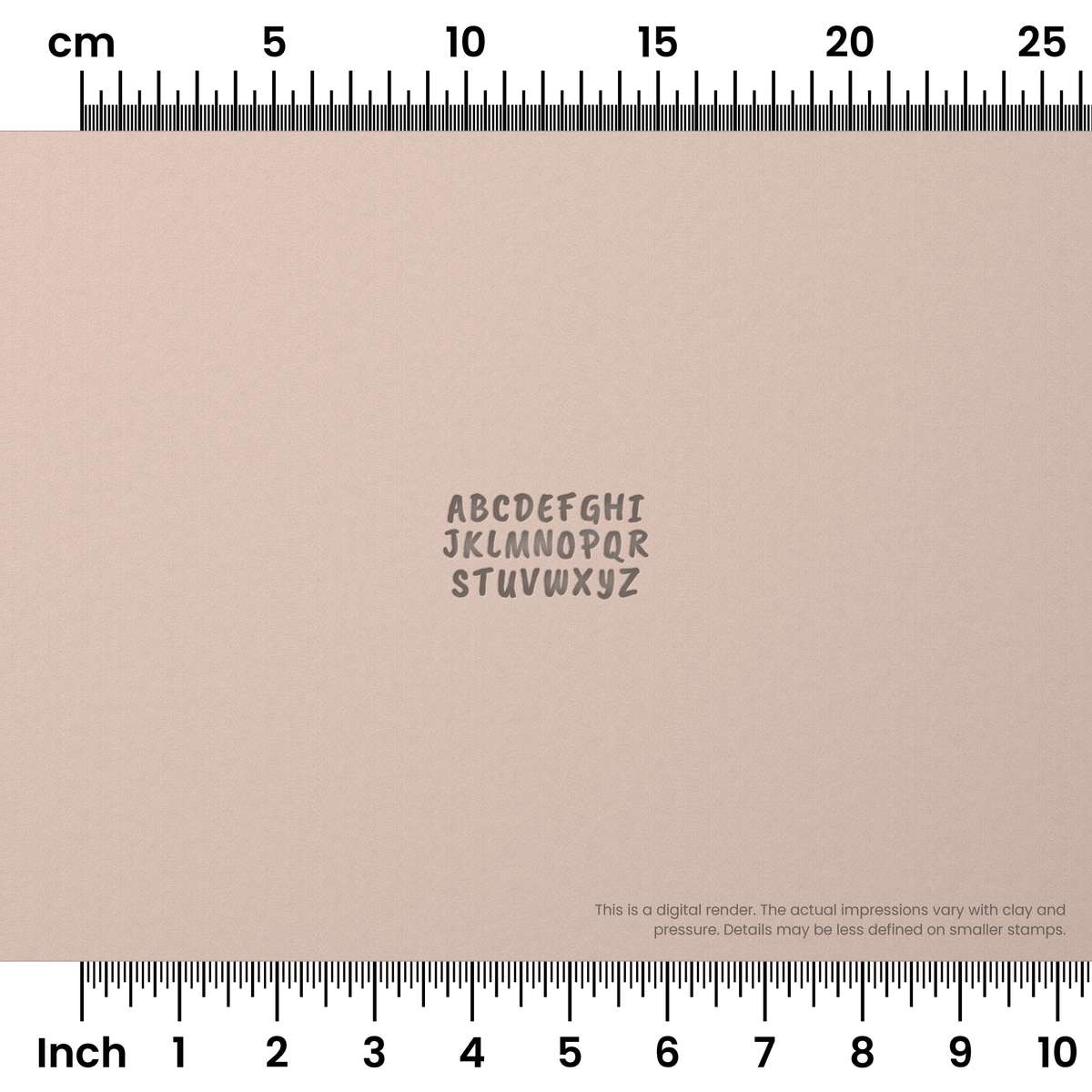 Caveat Brush | All Caps | Alphabet Stamp Sets