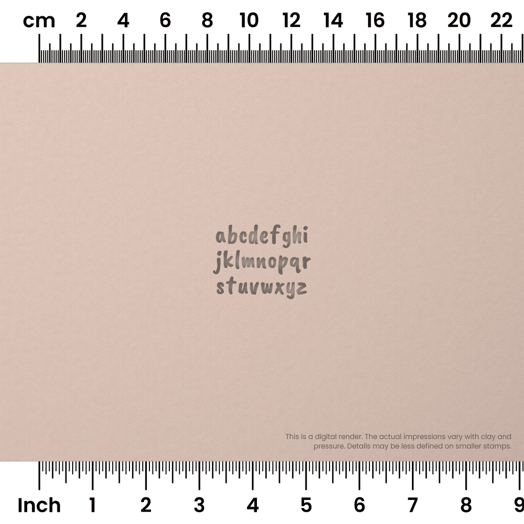 Caveat Brush | Lowercase | Alphabet Stamp Sets