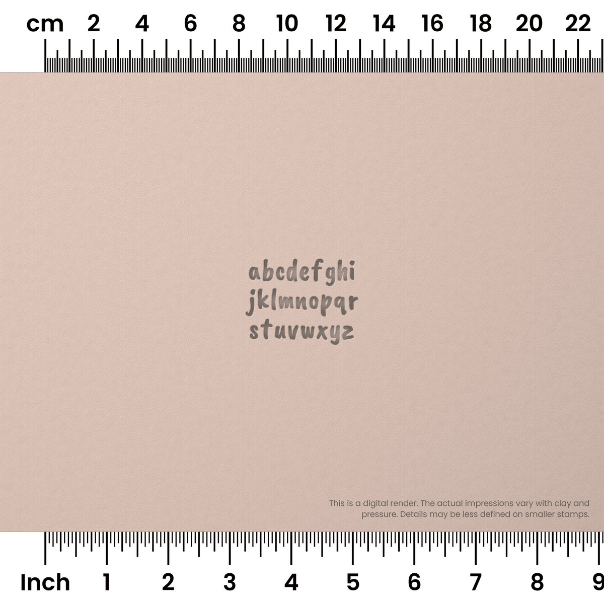 Caveat Brush | Lowercase | Alphabet Stamp Sets