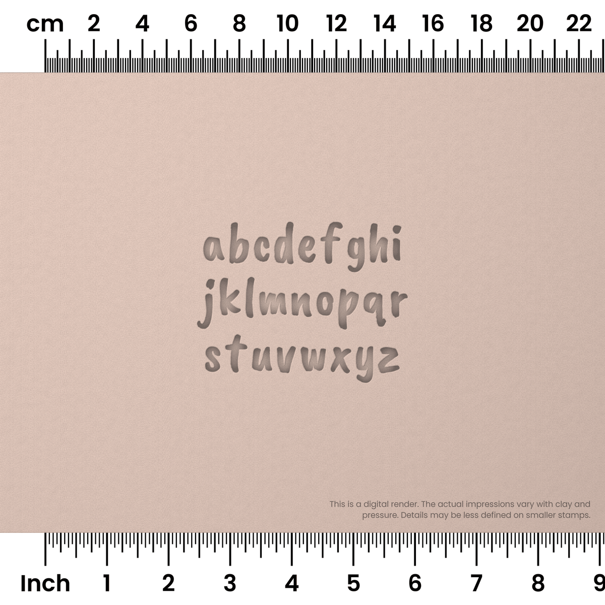 Caveat Brush | Lowercase | Alphabet Stamp Sets