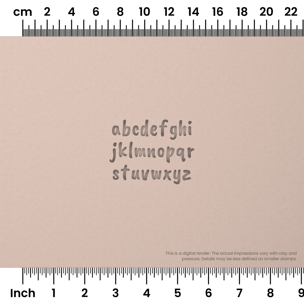 Caveat Brush | Lowercase | Alphabet Stamp Sets