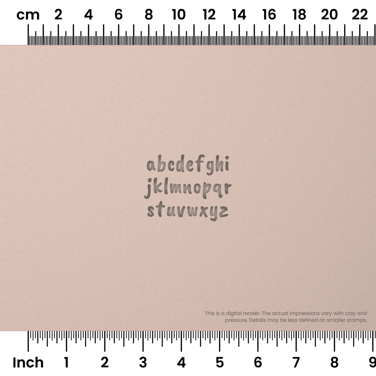 Caveat Brush | Lowercase | Alphabet Stamp Sets