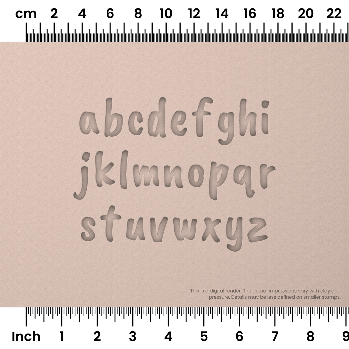 Caveat Brush | Lowercase | Alphabet Stamp Sets