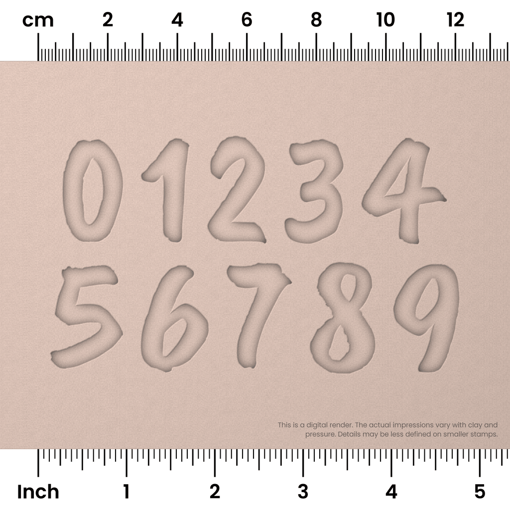 Caveat Brush | Number Stamp Sets