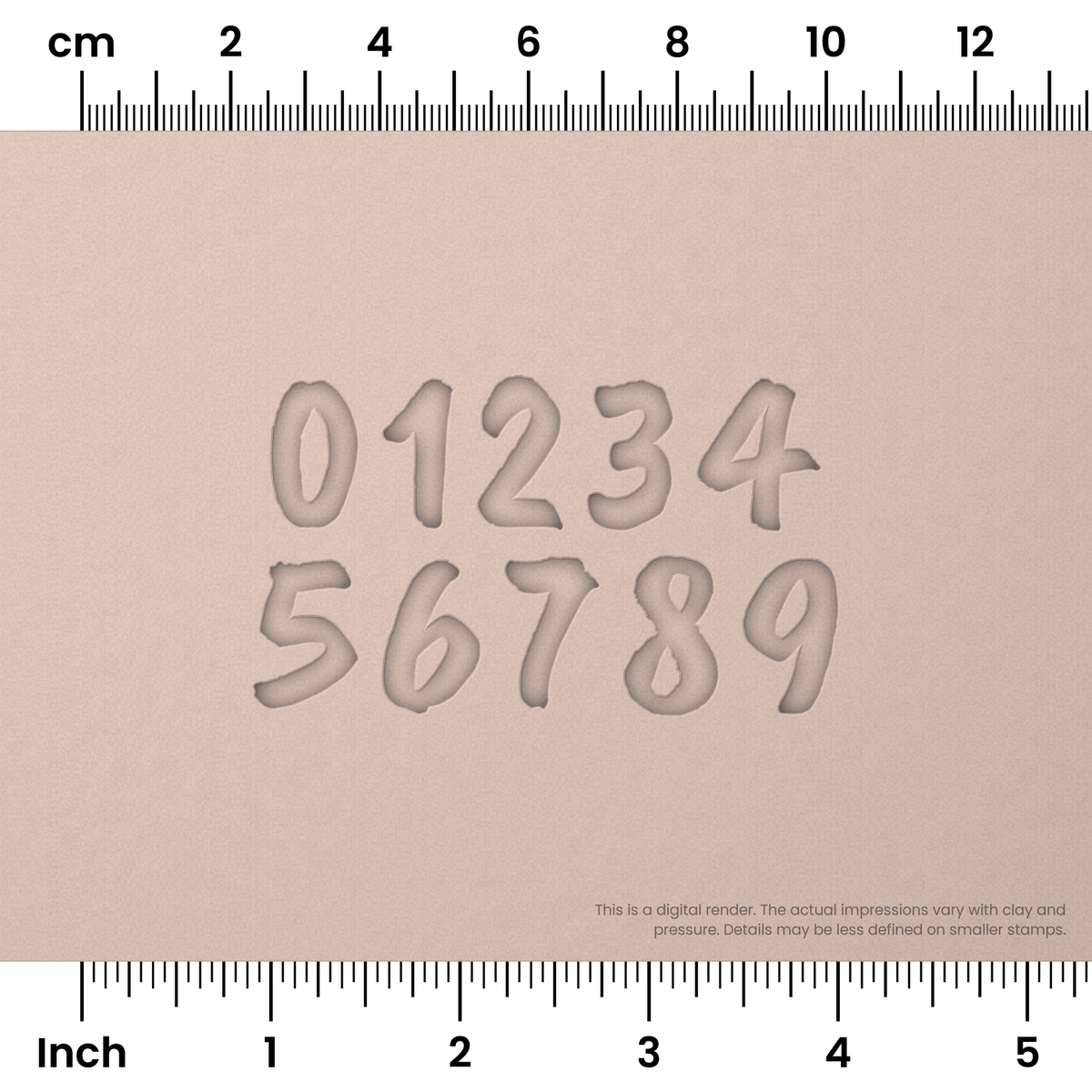 Caveat Brush | Number Stamp Sets