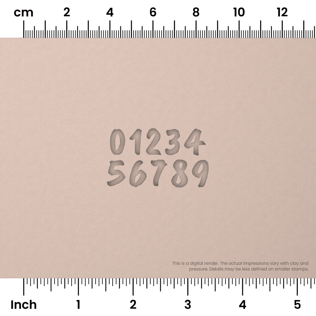 Caveat Brush | Number Stamp Sets