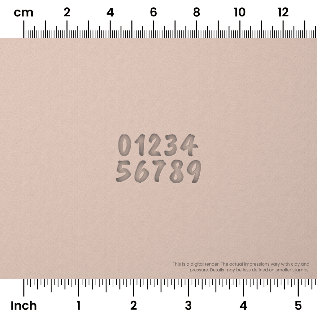 Caveat Brush | Number Stamp Sets