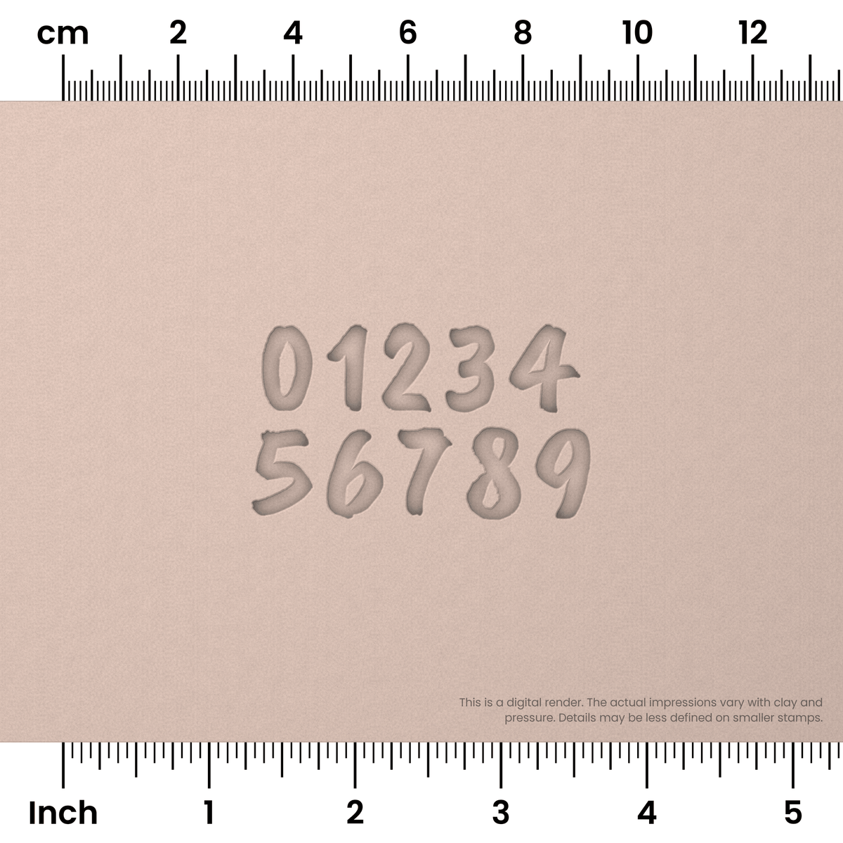 Caveat Brush | Number Stamp Sets