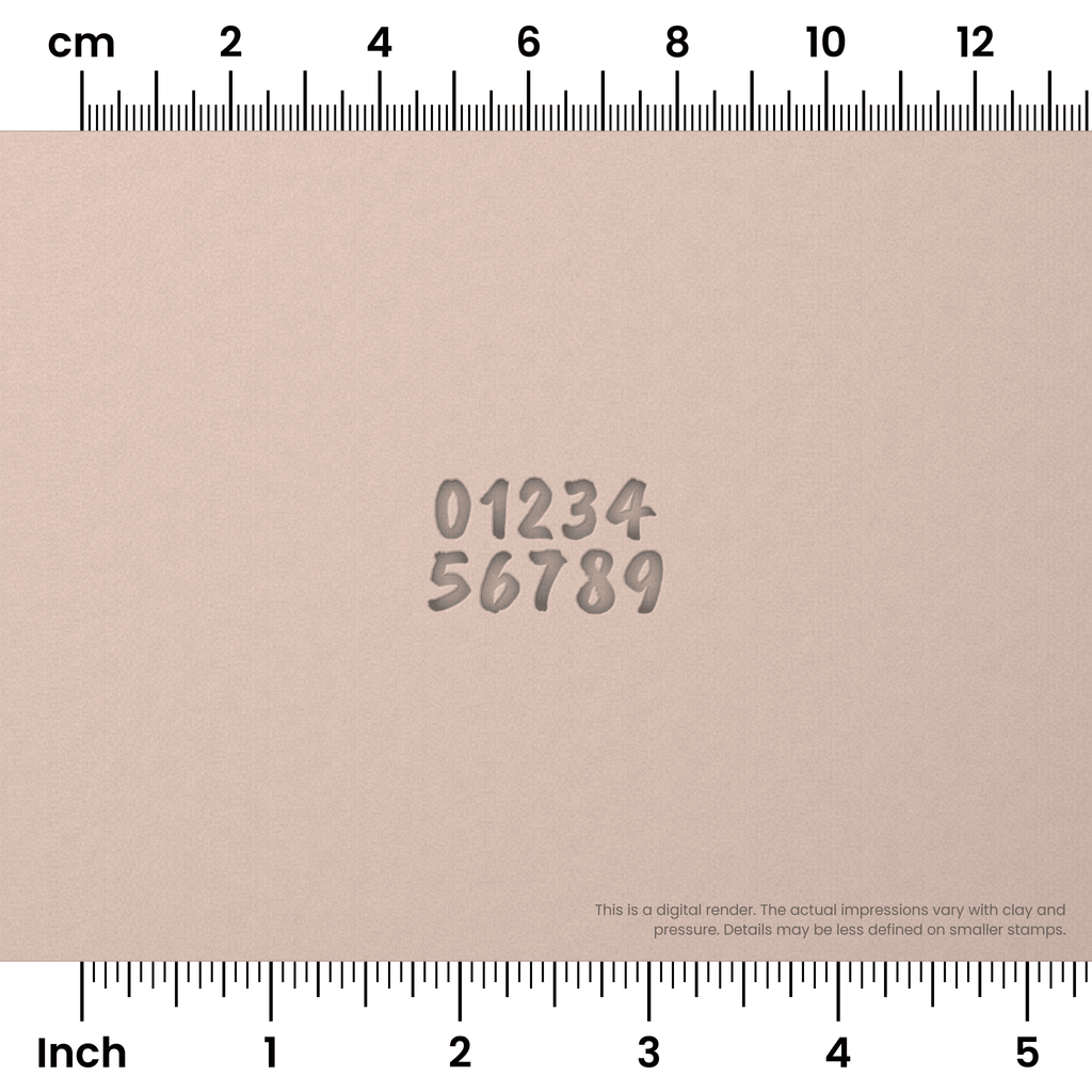 Caveat Brush | Number Stamp Sets