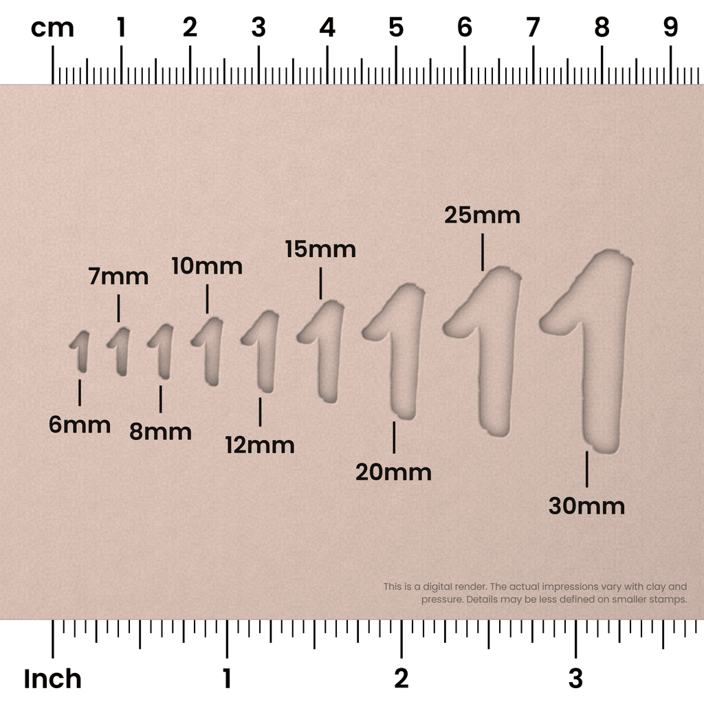 Caveat Brush | Number Stamp Sets