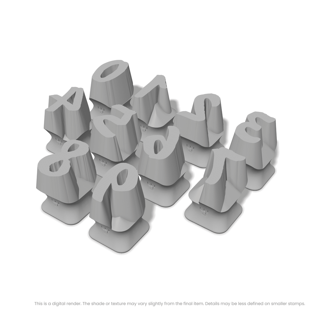 Caveat Brush | Number Stamp Sets