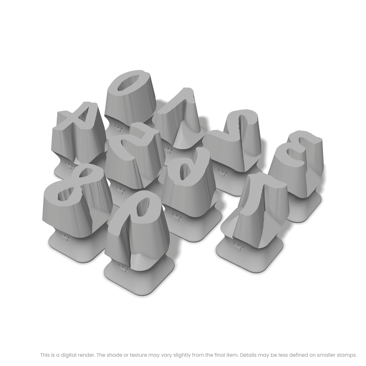Caveat Brush | Number Stamp Sets