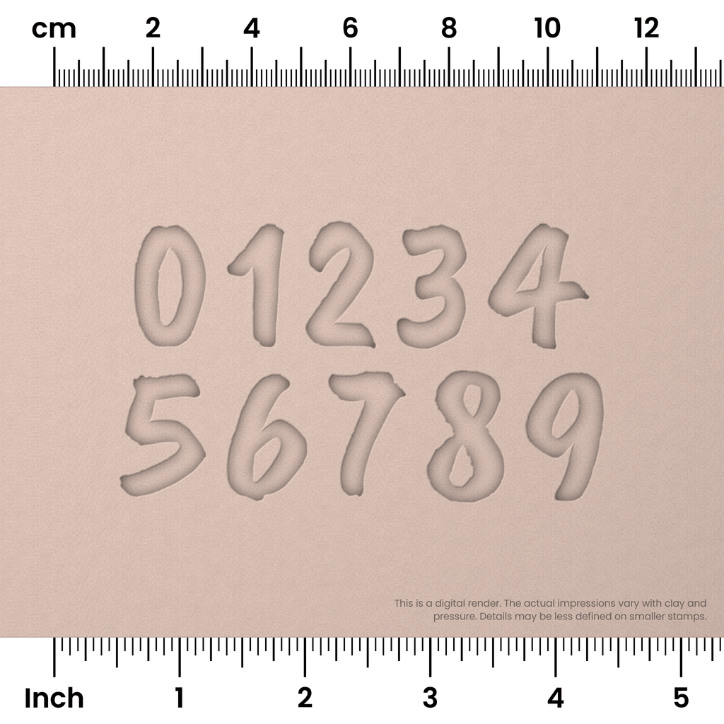 Caveat Brush | Number Stamp Sets