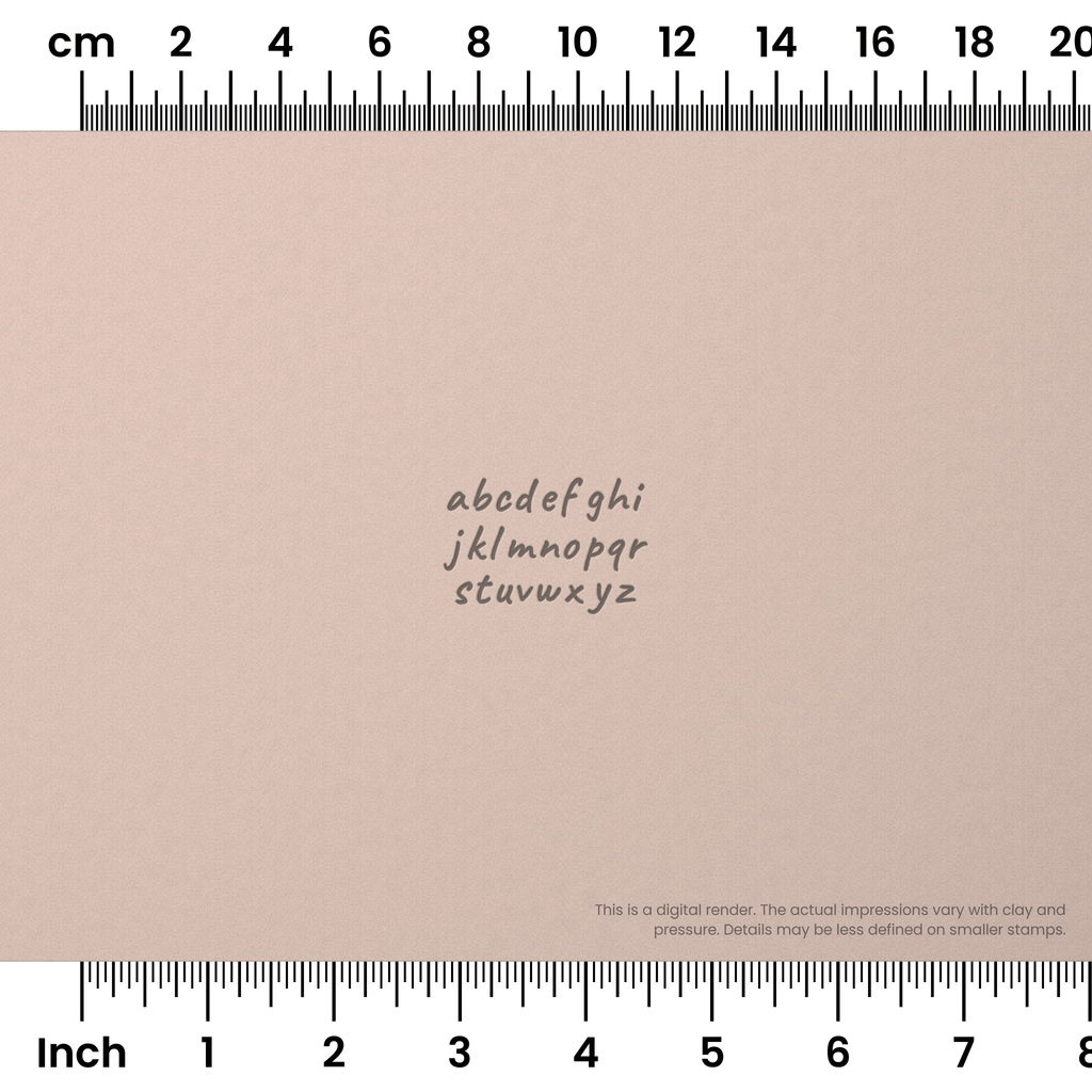 Caveat | Lowercase | Alphabet Stamp Sets