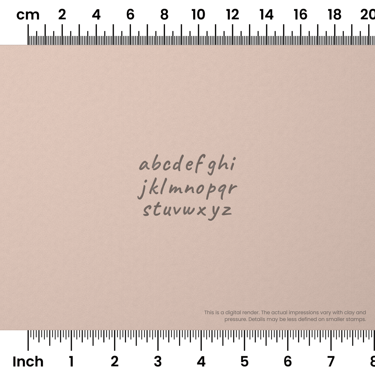 Caveat | Lowercase | Alphabet Stamp Sets