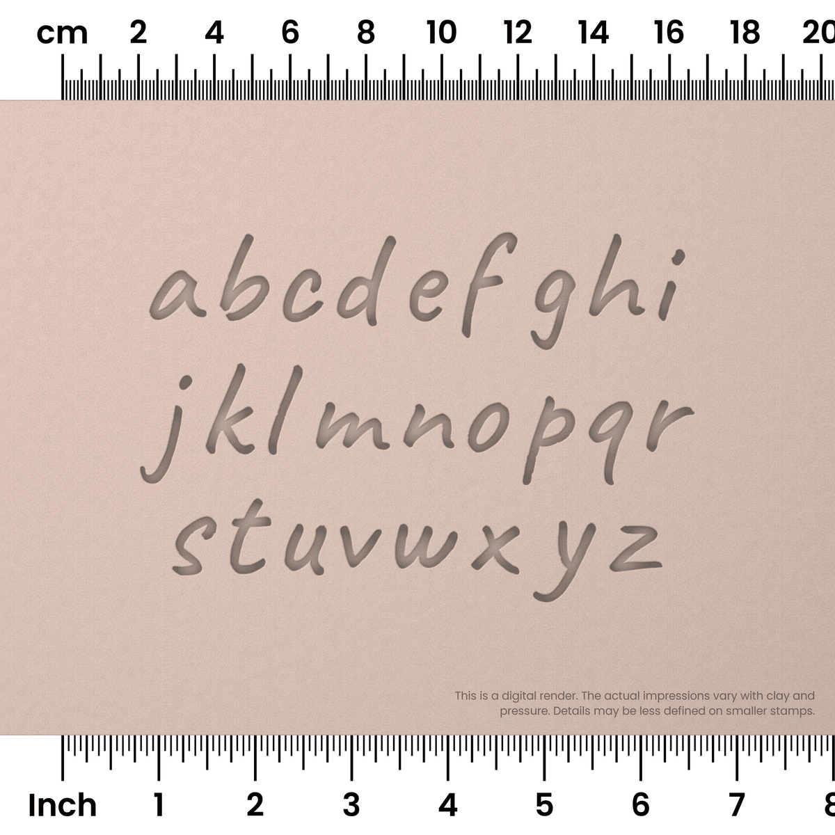 Caveat | Lowercase | Alphabet Stamp Sets
