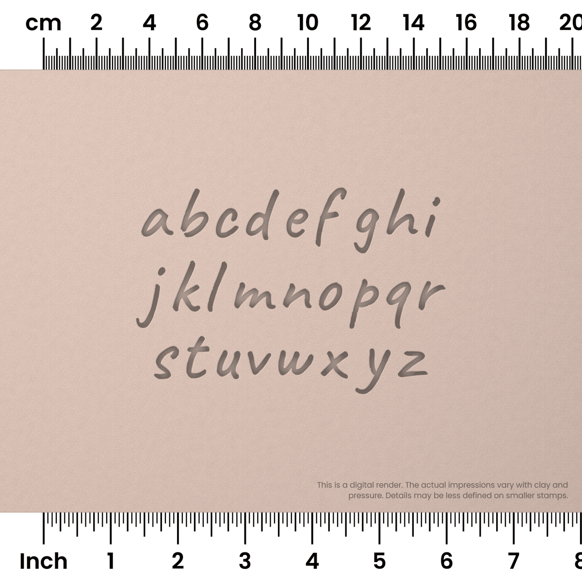 Caveat | Lowercase | Alphabet Stamp Sets
