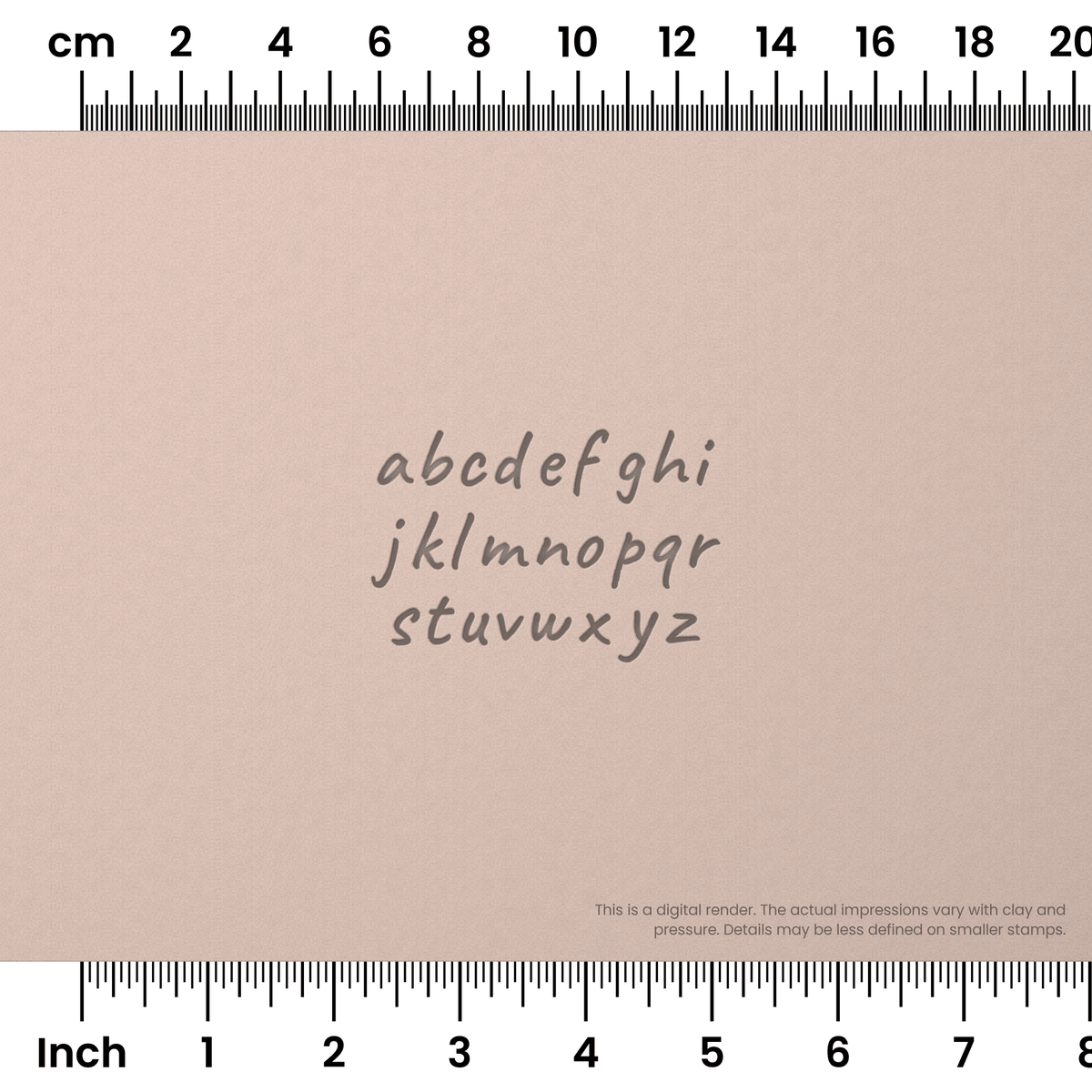 Caveat | Lowercase | Alphabet Stamp Sets