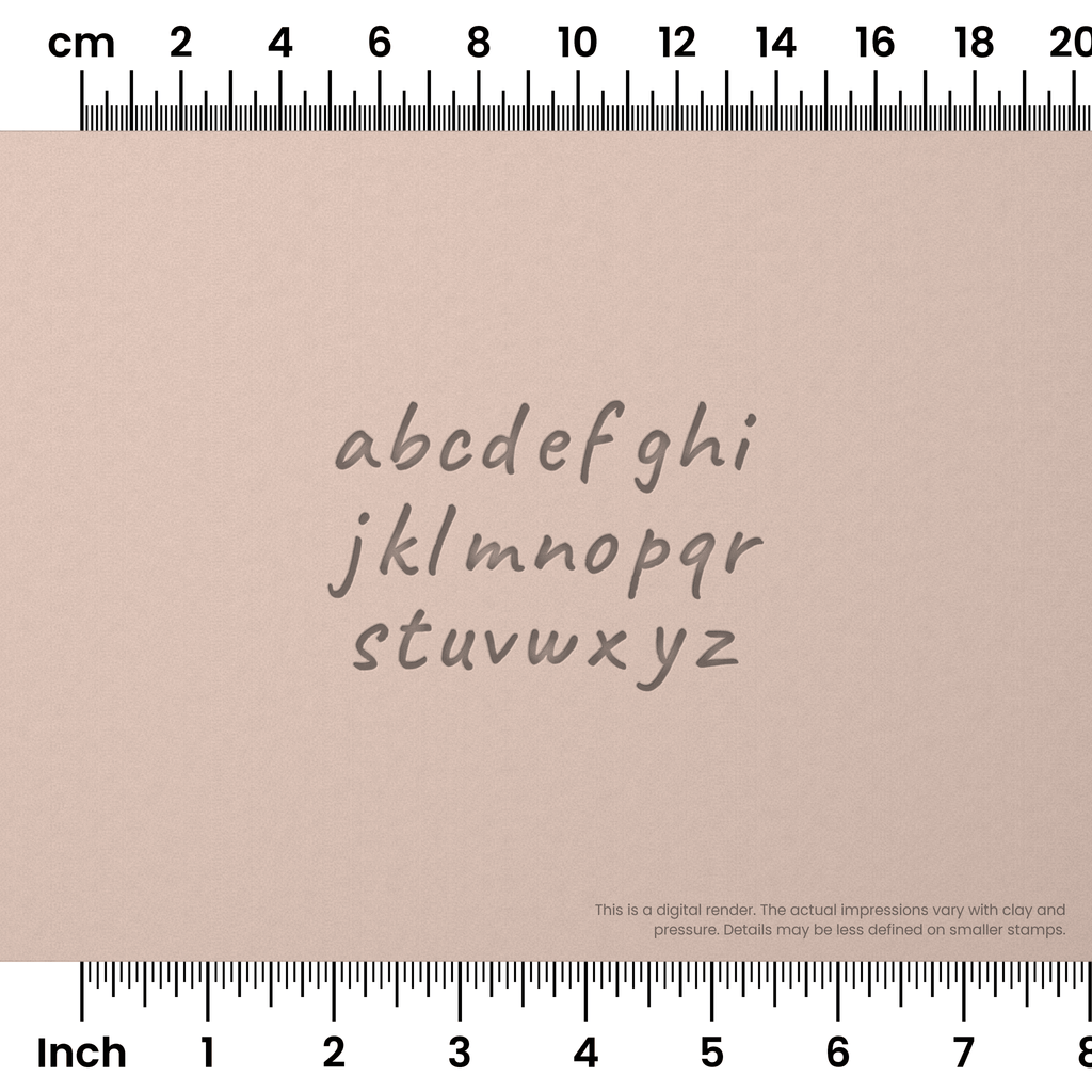 Caveat | Lowercase | Alphabet Stamp Sets