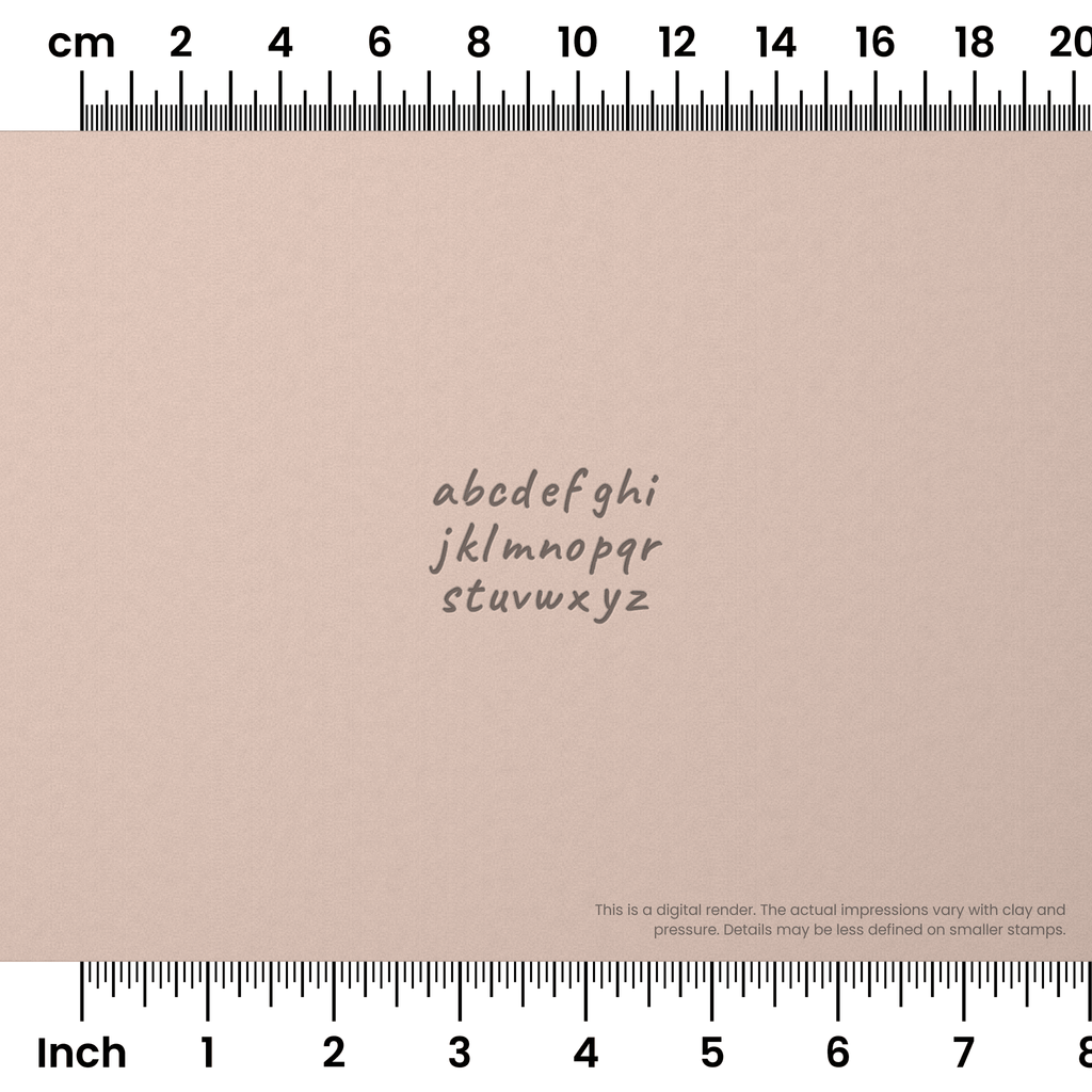 Caveat | Lowercase | Alphabet Stamp Sets