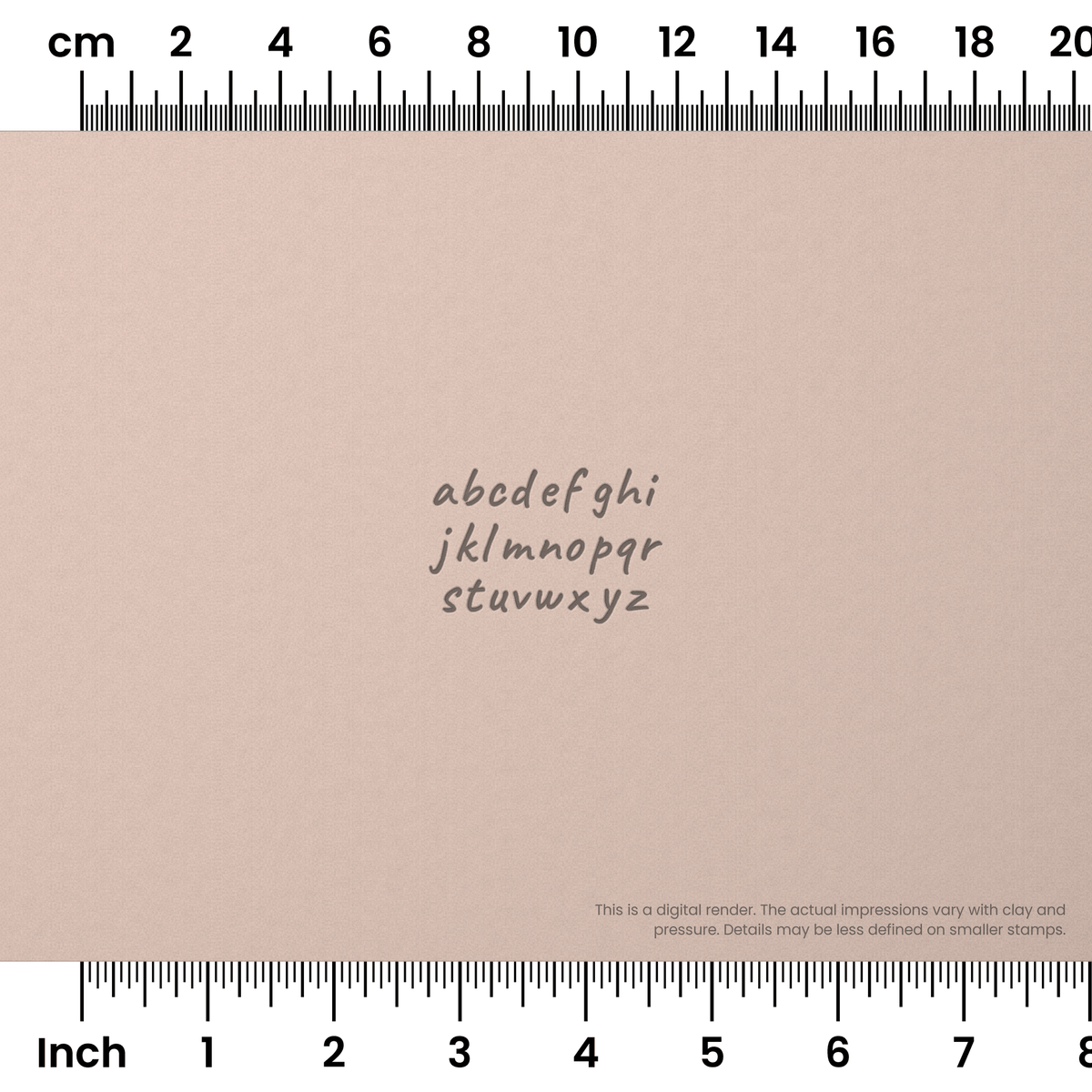 Caveat | Lowercase | Alphabet Stamp Sets