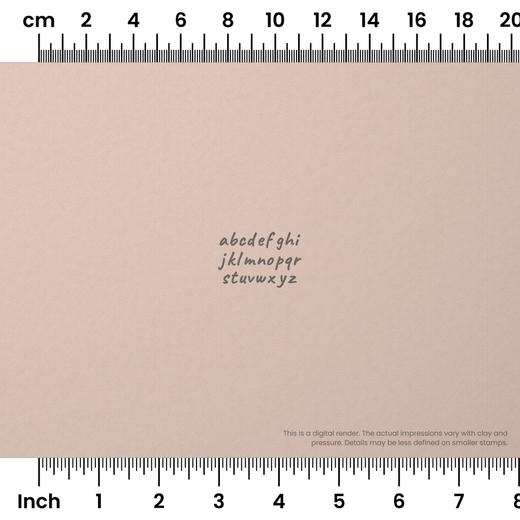 Caveat | Lowercase | Alphabet Stamp Sets