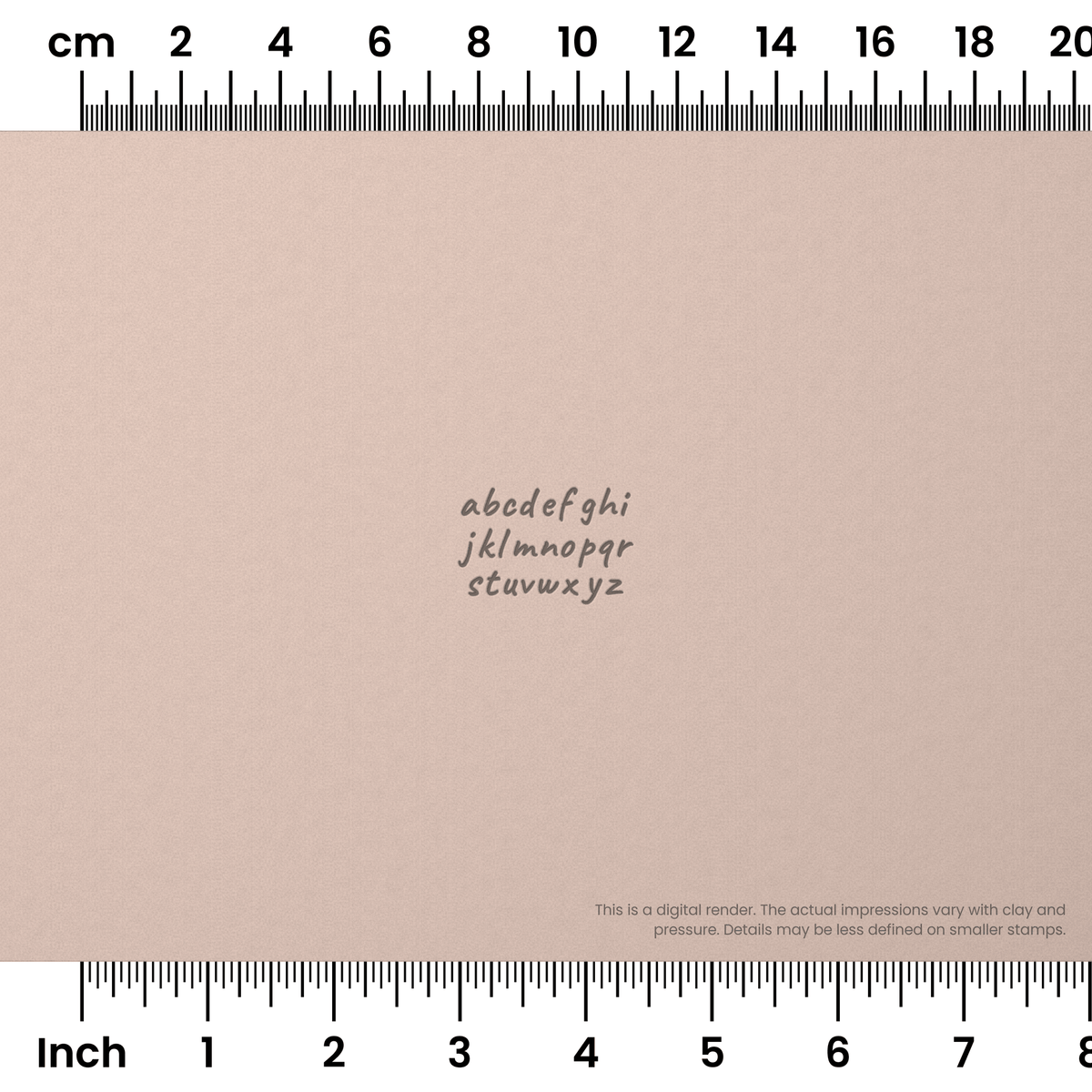Caveat | Lowercase | Alphabet Stamp Sets