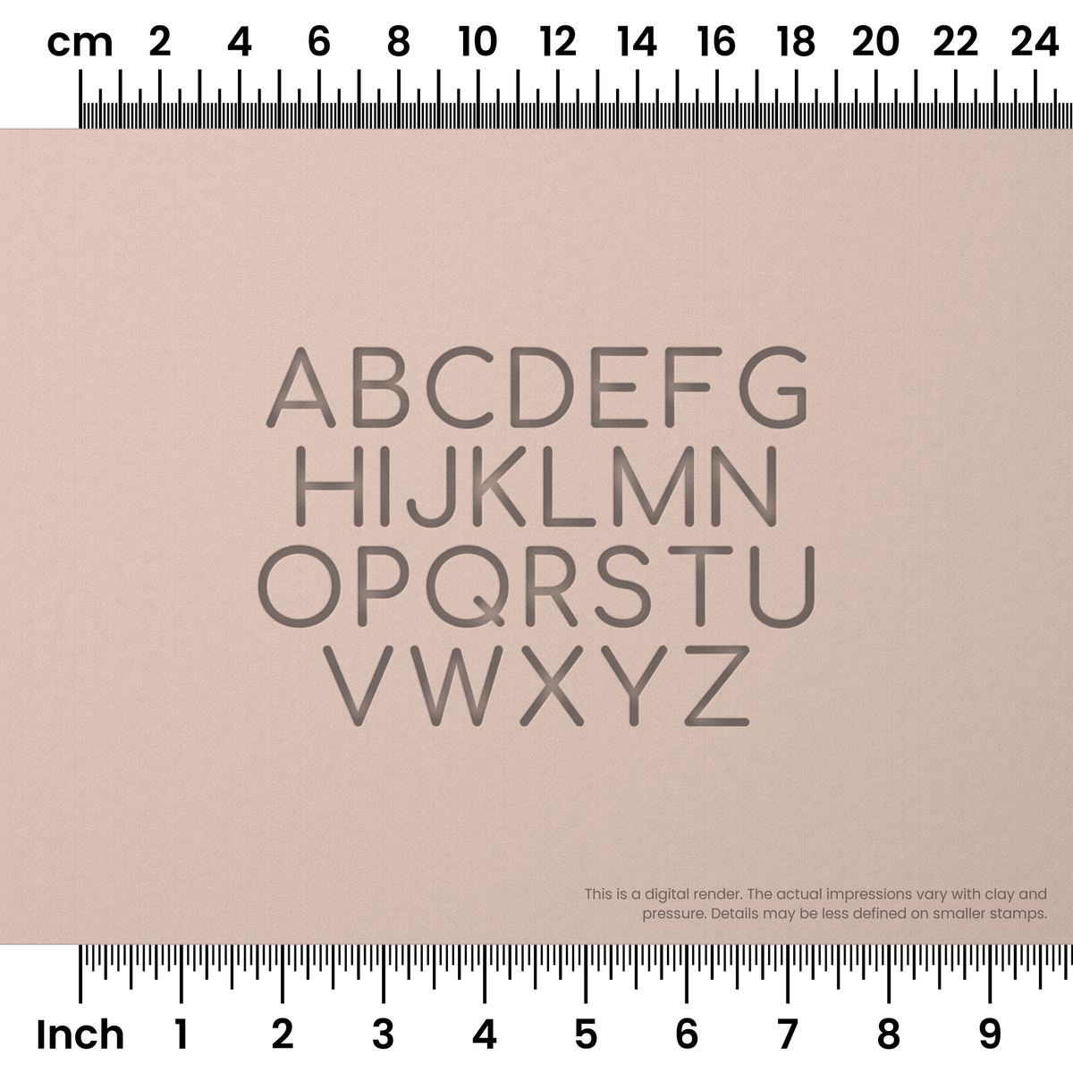 Comfortaa | All Caps | Alphabet Stamp Sets