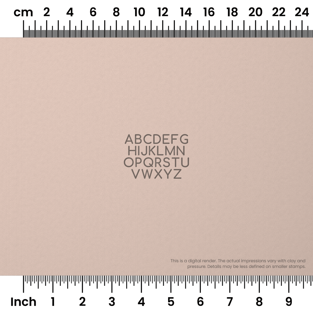 Comfortaa | All Caps | Alphabet Stamp Sets