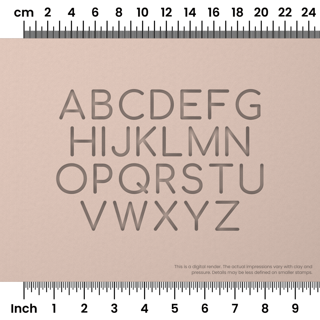 Comfortaa | All Caps | Alphabet Stamp Sets