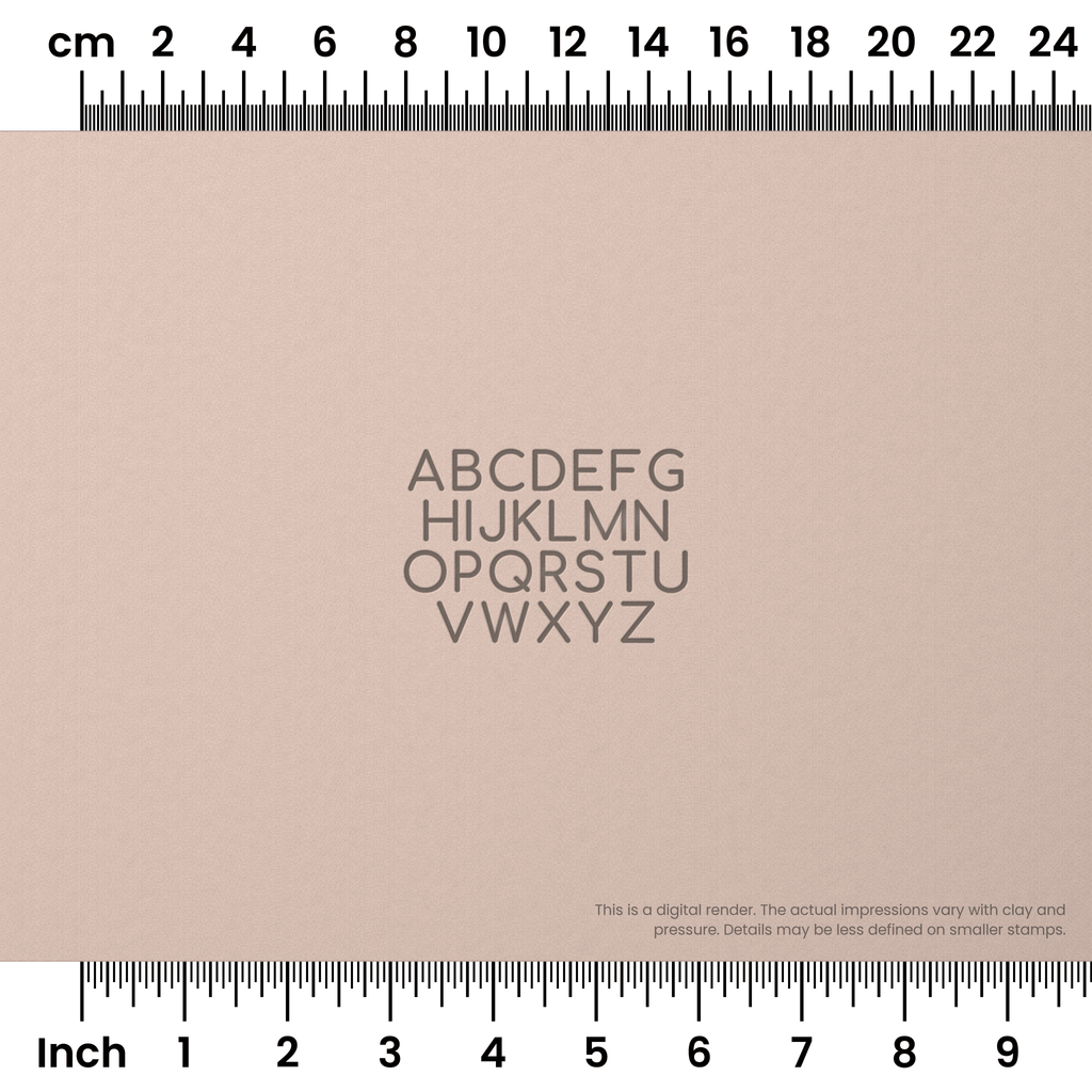 Comfortaa | All Caps | Alphabet Stamp Sets