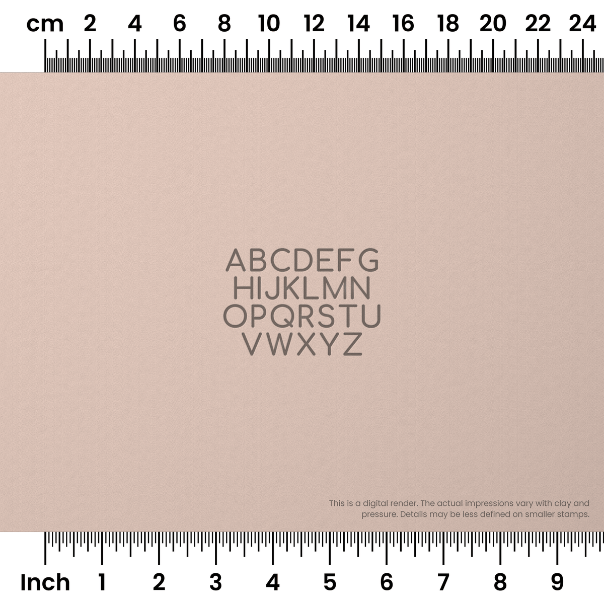 Comfortaa | All Caps | Alphabet Stamp Sets