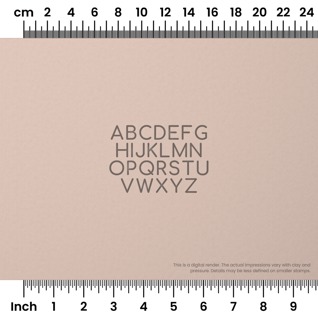 Comfortaa | All Caps | Alphabet Stamp Sets