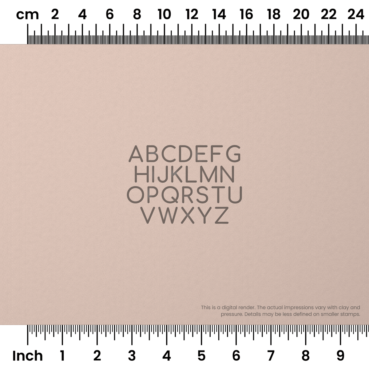 Comfortaa | All Caps | Alphabet Stamp Sets