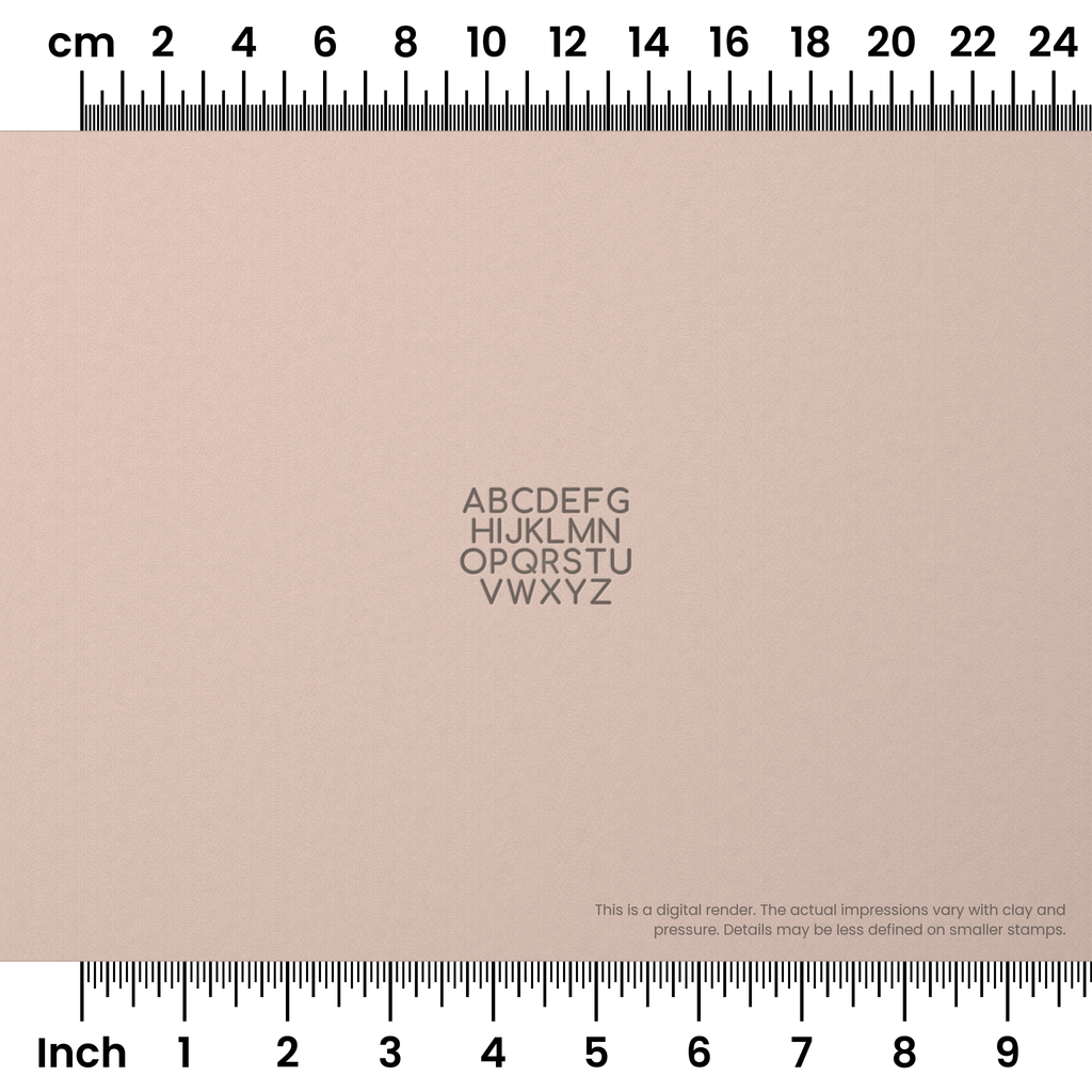 Comfortaa | All Caps | Alphabet Stamp Sets