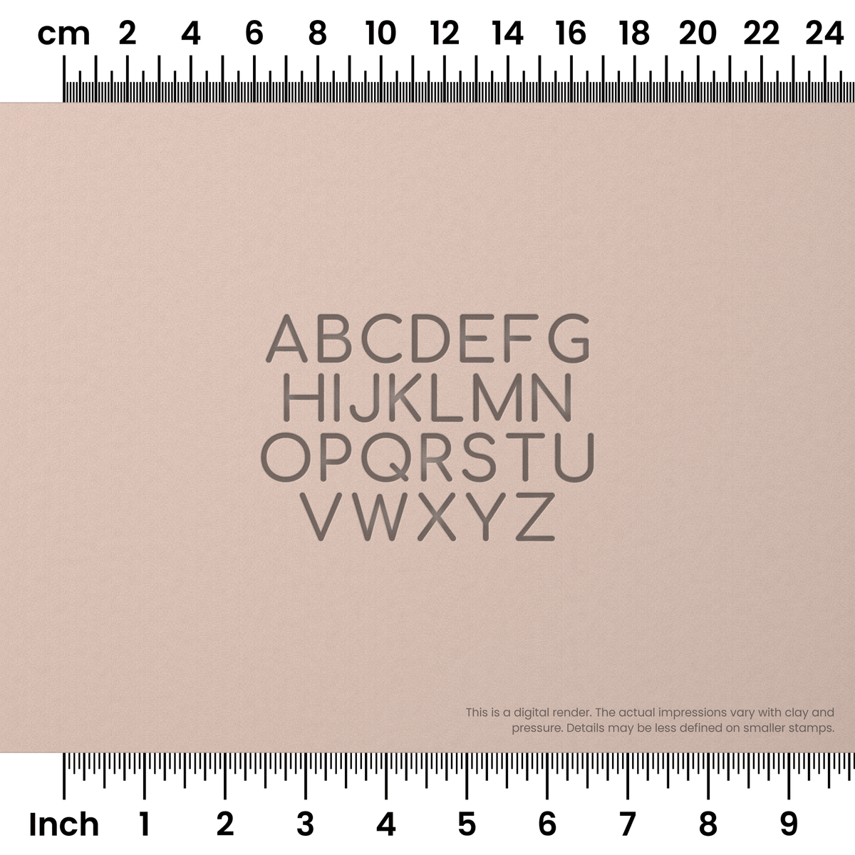 Comfortaa | All Caps | Alphabet Stamp Sets