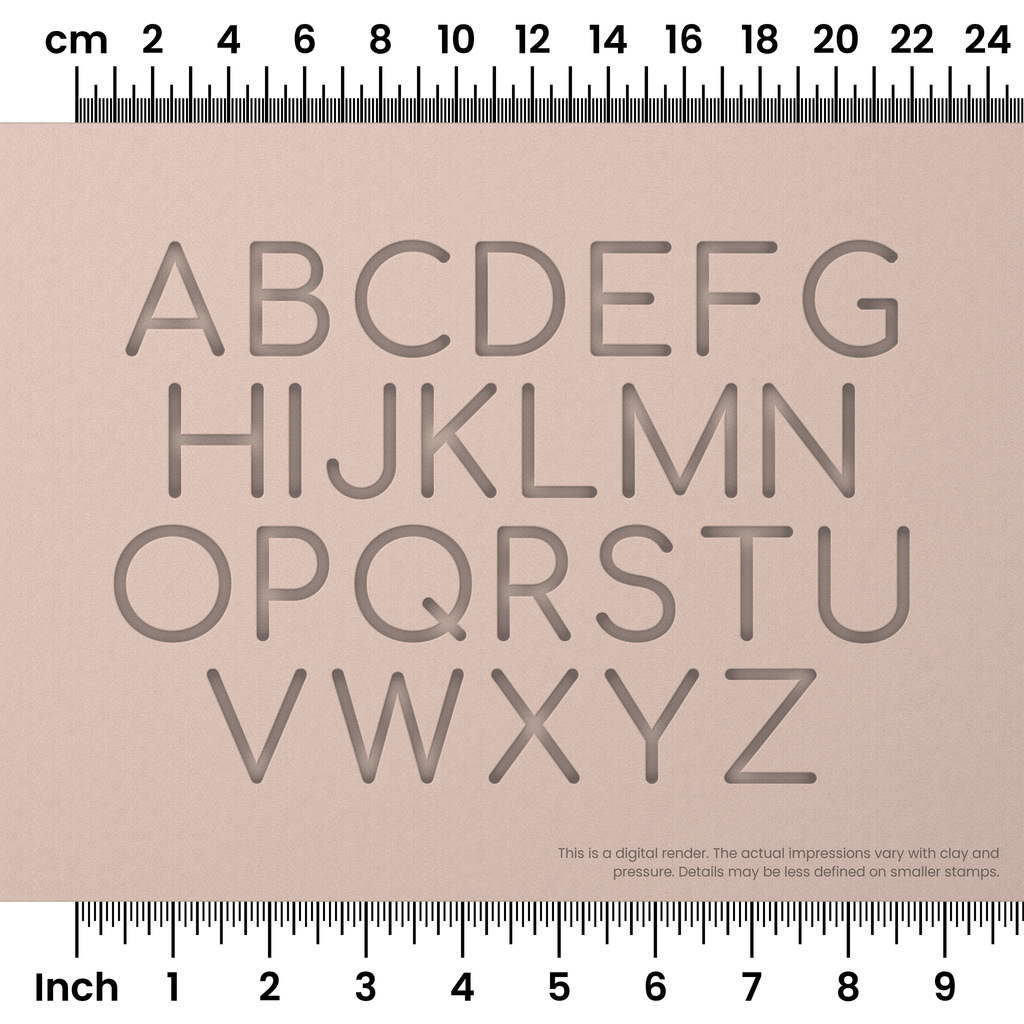 Comfortaa | All Caps | Alphabet Stamp Sets