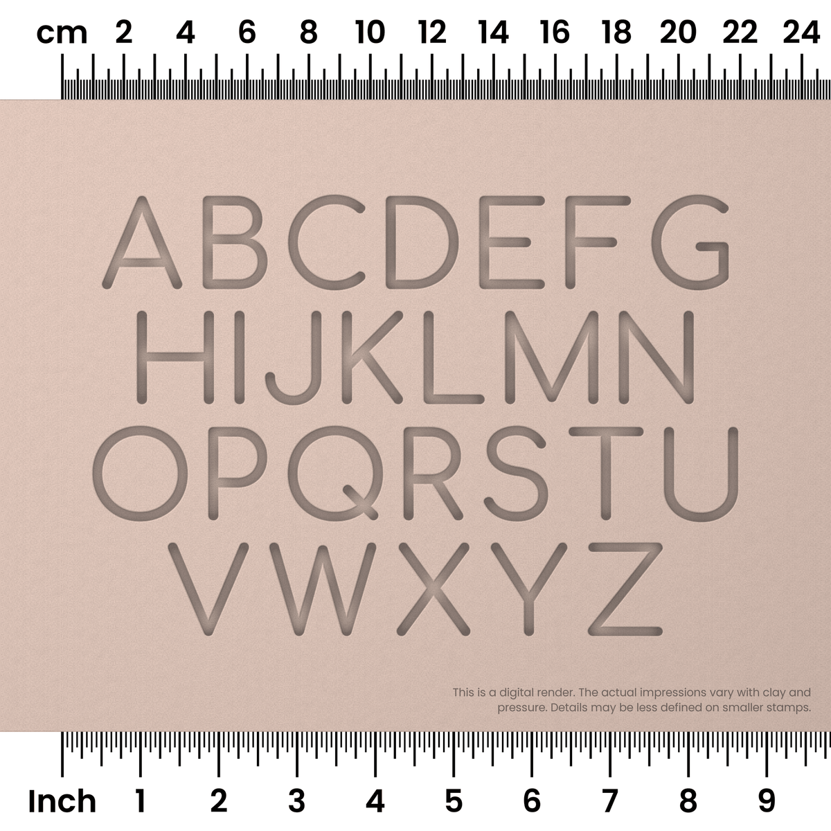 Comfortaa | All Caps | Alphabet Stamp Sets