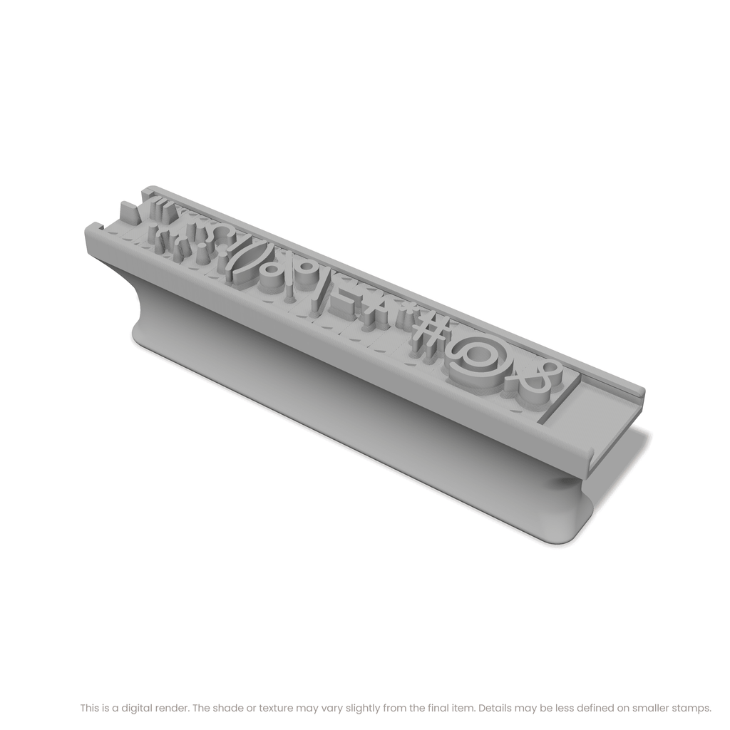 Comfortaa | Font Rail Stamp Sets | Letters, Numbers, and Symbols