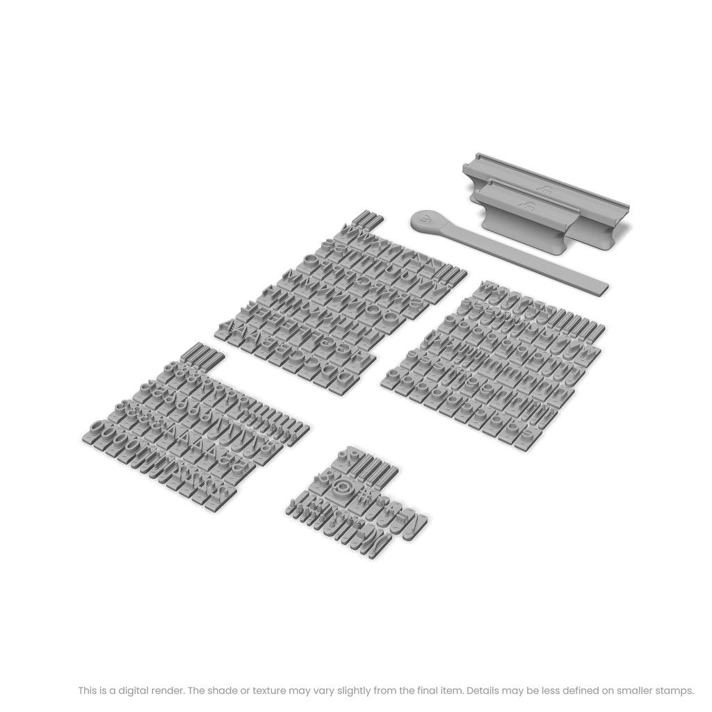 Comfortaa | Font Rail Stamp Sets | Letters, Numbers, and Symbols