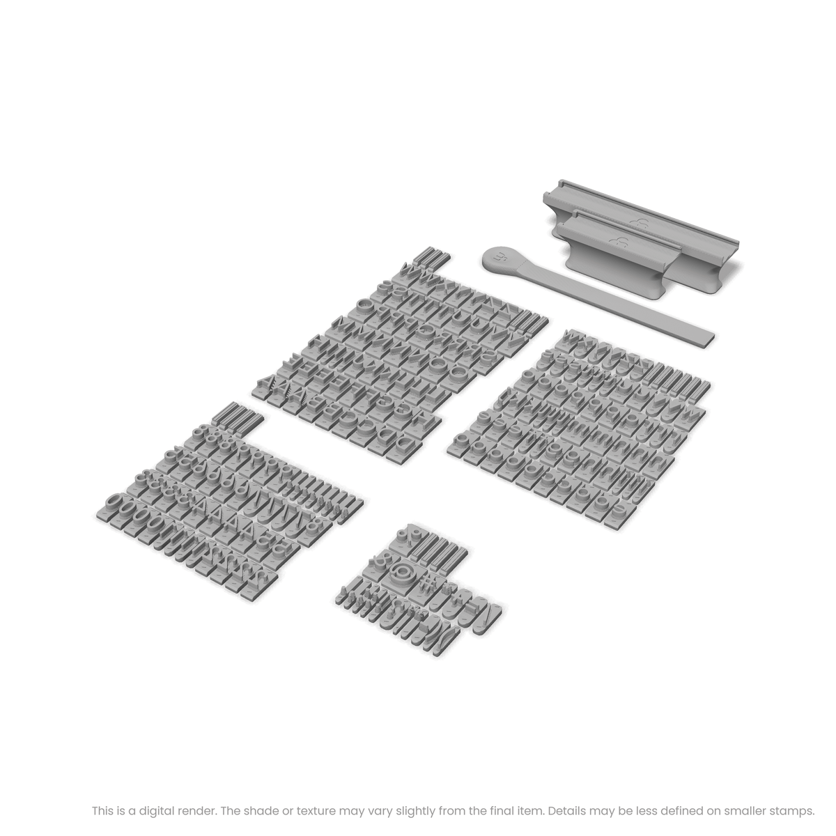 Comfortaa | Font Rail Stamp Sets | Letters, Numbers, and Symbols