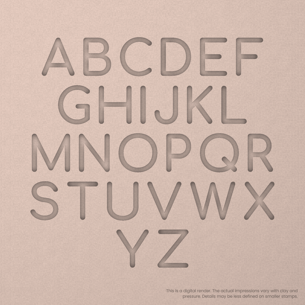 Comfortaa | Font Rail Stamp Sets | Letters, Numbers, and Symbols