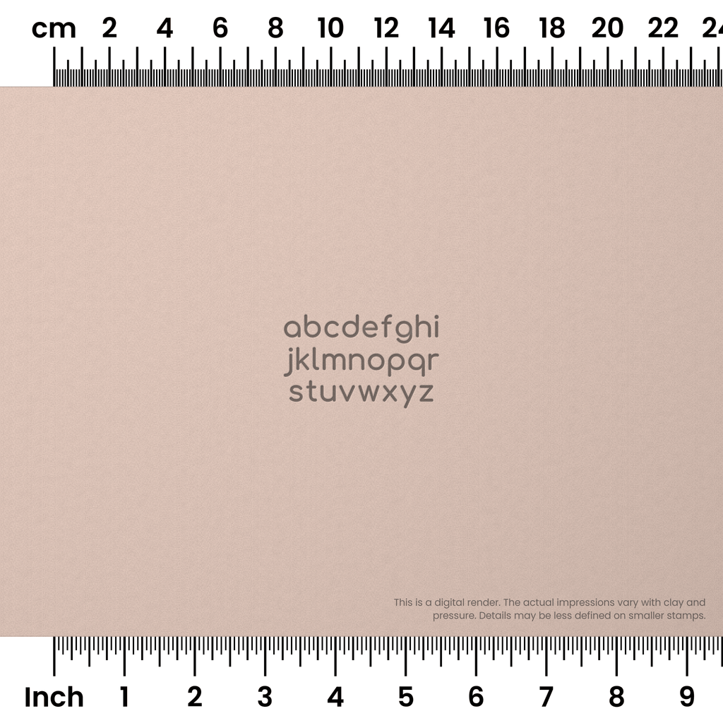 Comfortaa | Lowercase | Alphabet Stamp Sets