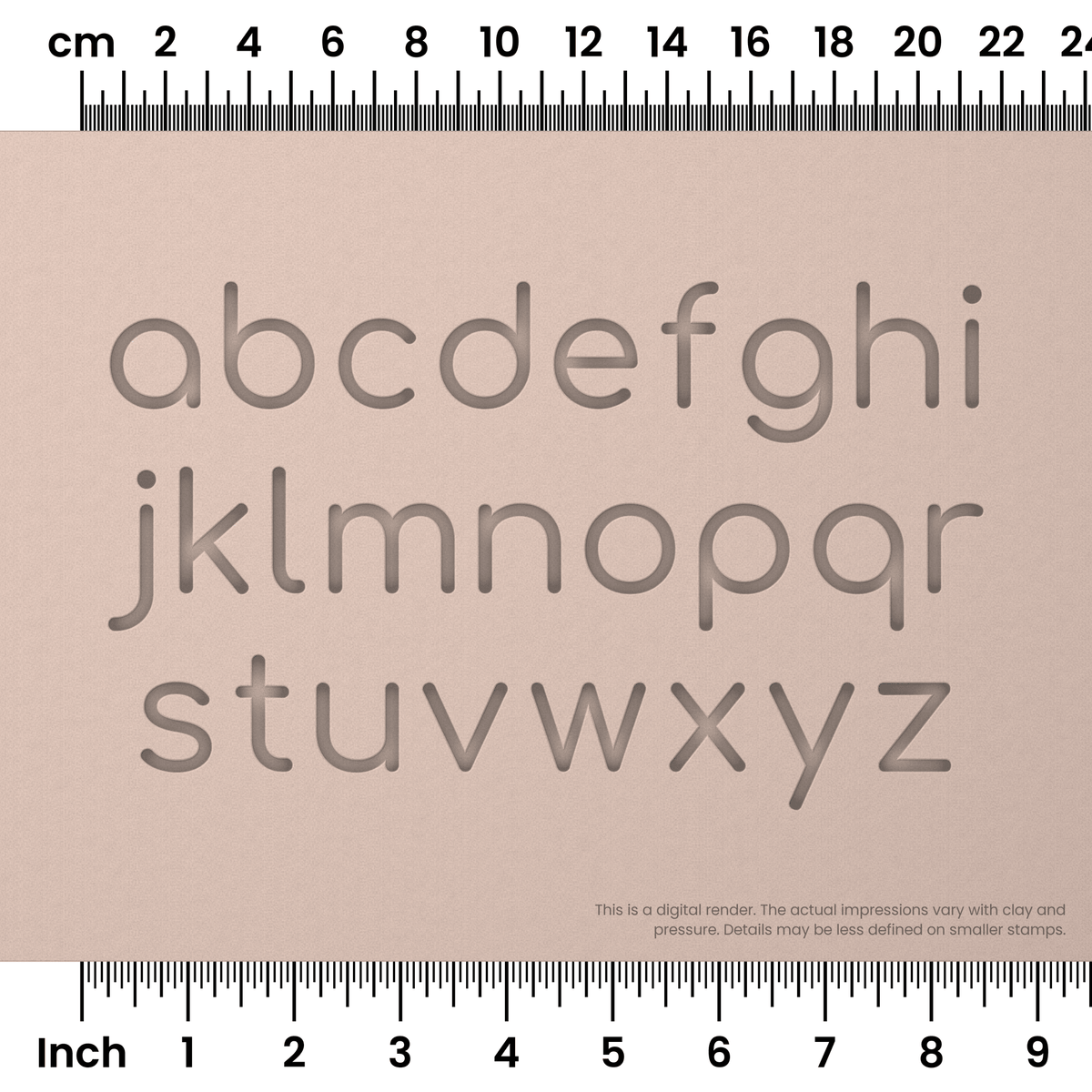 Comfortaa | Lowercase | Alphabet Stamp Sets