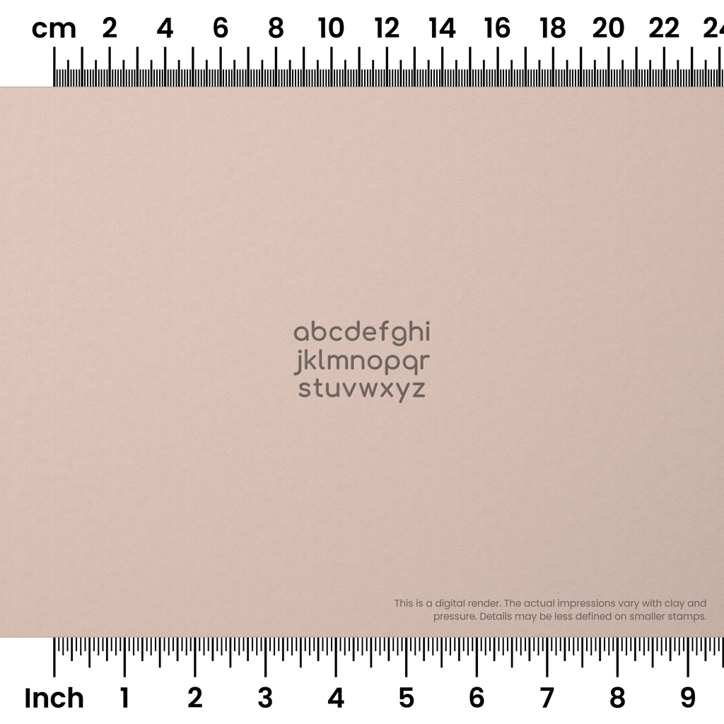 Comfortaa | Lowercase | Alphabet Stamp Sets