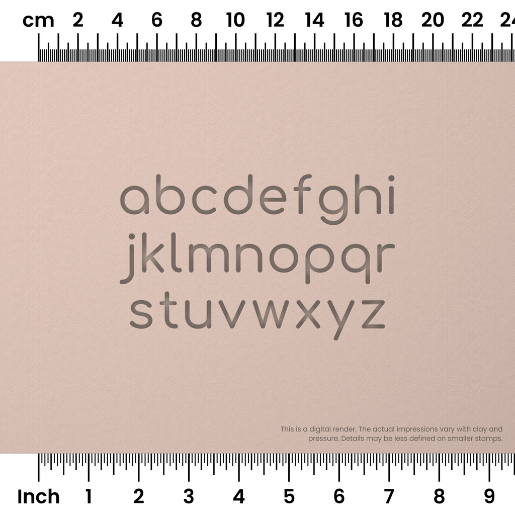 Comfortaa | Lowercase | Alphabet Stamp Sets