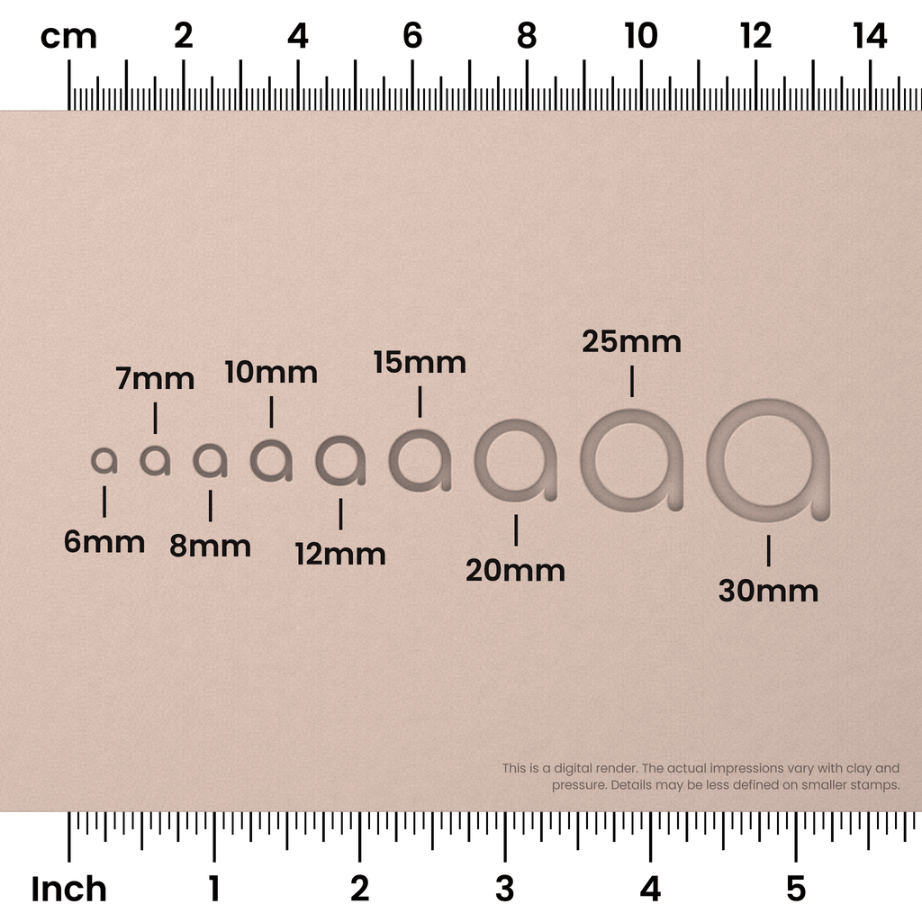 Comfortaa | Lowercase | Alphabet Stamp Sets