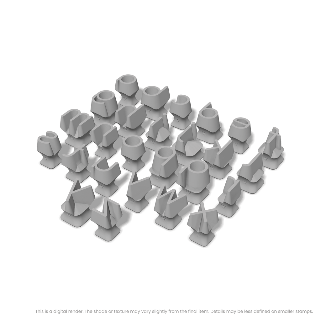 Comfortaa | Lowercase | Alphabet Stamp Sets